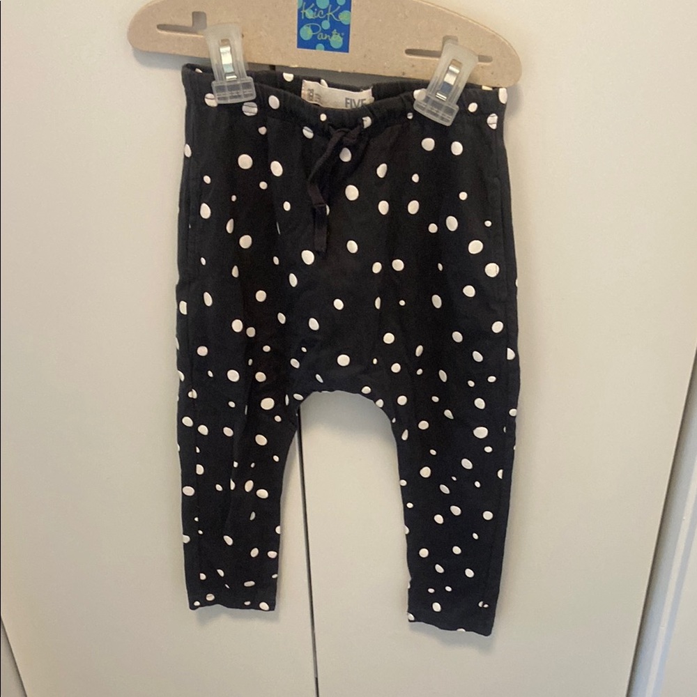 Cotton on Black and White Polka Dot drop crotch Pants